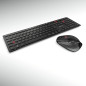 CHERRY DW 9500 Slim, Ensemble Clavier et Souris sans Fil, Disposition espagnole (QWERTY), Bluetooth ou Radio 2,4 GHz, Souris Erg