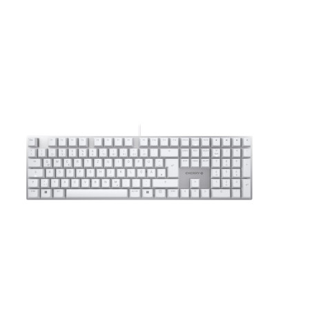 CHERRY KC 200 MX, Clavier de Bureau mécanique avec Plaque en métal anodisé, Disposition Allemande (QWERTZ), Filaire, MX2A Brown