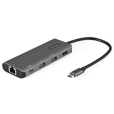 StarTech.COM Adaptateur Multiport USB-C - Mini Dock USB Type-C 10Gbps avec 4K 30Hz HDMI - 100W Power Delivery Passthrough - Hub