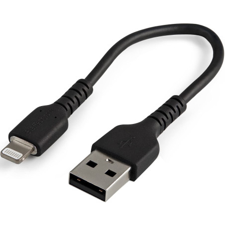 15CM USB to Lightning Cable Apple MFI Certified - Black