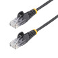 StarTech.COM Câble réseau Ethernet RJ45 Cat6 de 1,5 m - Cordon de Brassage Mince Cat 6 UTP sans Crochet - Fil Gigabit Noir (N6PA StarTech.COM Câble réseau Ethernet RJ45 Cat6 de 1,5 m - Cordon de Brassage Mince Cat 6 UTP sans Crochet - Fil Gigabit Noir (N6PA