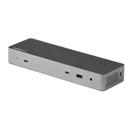StarTech.com Dock Thunderbolt 3 Compatible Hôte USB-C - Écrans Double 4K 60Hz DP 1.4 ou Double HDMI - Simple 8K - Station d'Acce