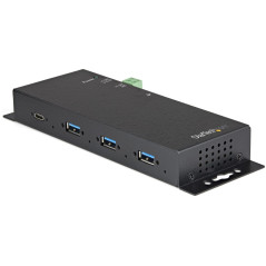 StarTech.com Hub USB-C 10Gbps à 4 Ports - Hub USB Type-C Industriel Métallique avec 3xUSB-A & 1xUSB-C - Protection ESD/Surtensio