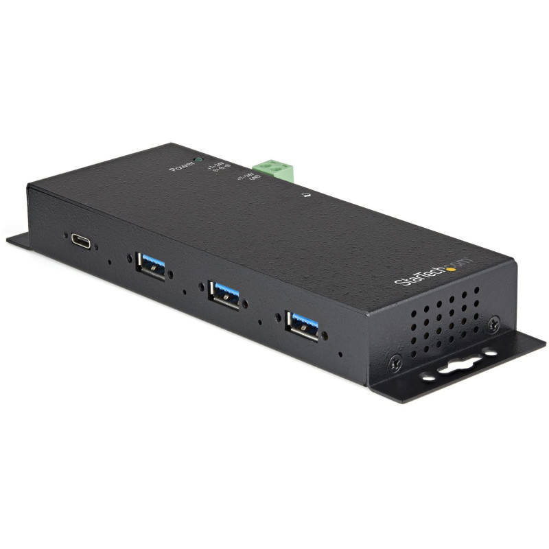 StarTech.com Hub USB-C 10Gbps à 4 Ports - Hub USB Type-C Industriel Métallique avec 3xUSB-A & 1xUSB-C - Protection ESD/Surtensio StarTech.com Hub USB-C 10Gbps à 4 Ports - Hub USB Type-C Industriel Métallique avec 3xUSB-A & 1xUSB-C - Protection ESD/Surtensio