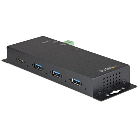 StarTech.com Hub USB-C 10Gbps à 4 Ports - Hub USB Type-C Industriel Métallique avec 3xUSB-A & 1xUSB-C - Protection ESD/Surtensio