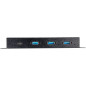 StarTech.com Hub USB-C 10Gbps à 4 Ports - Hub USB Type-C Industriel Métallique avec 3xUSB-A & 1xUSB-C - Protection ESD/Surtensio StarTech.com Hub USB-C 10Gbps à 4 Ports - Hub USB Type-C Industriel Métallique avec 3xUSB-A & 1xUSB-C - Protection ESD/Surtensio