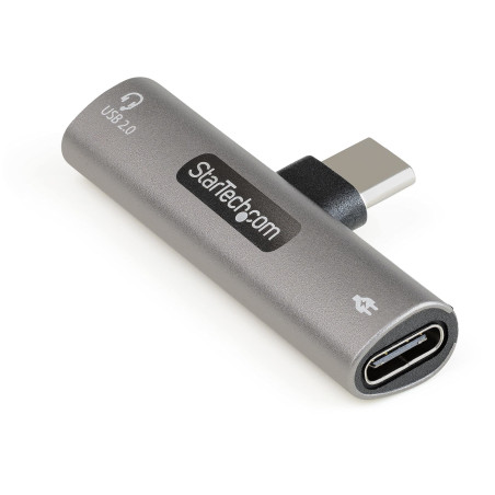 StarTech.com Adaptateur USB-C Audio & Chargeur - Convertisseur Audio Port USB-C Casque/Écouteurs - 60W USB Type-C Power Delivery