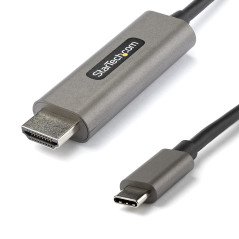 StarTech.com Câble USB C vers HDMI 4K 60Hz HDR10 4m - Câble Adaptateur Vidéo Ultra HD USB Type-C vers HDMI 4K 2.0b - Convertisse
