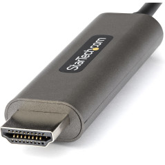 StarTech.com Câble USB C vers HDMI 4K 60Hz HDR10 4m - Câble Adaptateur Vidéo Ultra HD USB Type-C vers HDMI 4K 2.0b - Convertisse