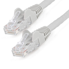 StarTech.com Câble Ethernet CAT6 15m - LSZH (Low Smoke Zero Halogen) - Cordon RJ45 UTP Anti-accrochage 10 GbE LAN - Câble Réseau