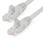 StarTech.com Câble Ethernet CAT6 15m - LSZH (Low Smoke Zero Halogen) - Cordon RJ45 UTP Anti-accrochage 10 GbE LAN - Câble Réseau