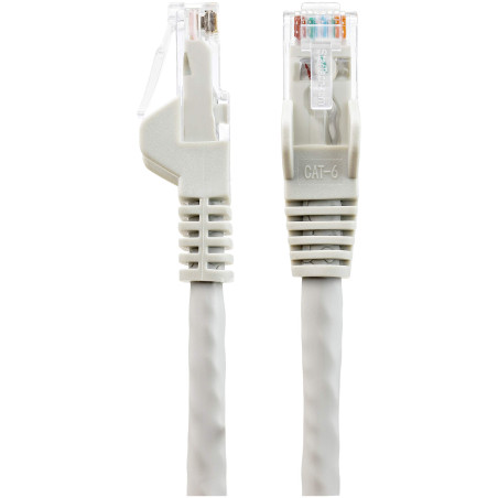 StarTech.com Câble Ethernet CAT6 15m - LSZH (Low Smoke Zero Halogen) - Cordon RJ45 UTP Anti-accrochage 10 GbE LAN - Câble Réseau