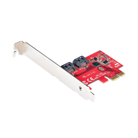 StarTech.com Carte PCI Express SATA 2 ports - Contrôleur PCIe SATA - 6Gbps - ASM1166 Non-RAID - Carte PCI Express 3.0 vers SATA 