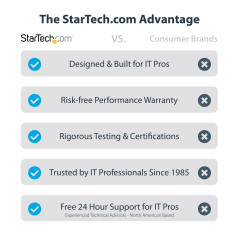 StarTech.com Carte PCI Express SATA 2 ports - Contrôleur PCIe SATA - 6Gbps - ASM1166 Non-RAID - Carte PCI Express 3.0 vers SATA 