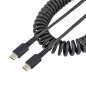 StarTech.com Câble de Charge USB-C de 1m - Adaptateur USB-C vers USB-C Enroulé à Usage Intesif - Câble TB3 en Fibre Aramide Robu StarTech.com Câble de Charge USB-C de 1m - Adaptateur USB-C vers USB-C Enroulé à Usage Intesif - Câble TB3 en Fibre Aramide Robu