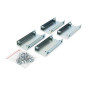 DIGITUS Lot de 4 connecteurs à rangée pour armoires réseau et Serveur - Matériel de Montage - pour armoires indépendantes Unique DIGITUS Lot de 4 connecteurs à rangée pour armoires réseau et Serveur - Matériel de Montage - pour armoires indépendantes Unique