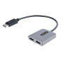 StarTech.com Hub DisplayPort vers HDMI Double - 4K 60Hz - Convertisseur DP Mâle vers HDMI Femelle - Splitter avec Câble de 30cm StarTech.com Hub DisplayPort vers HDMI Double - 4K 60Hz - Convertisseur DP Mâle vers HDMI Femelle - Splitter avec Câble de 30cm