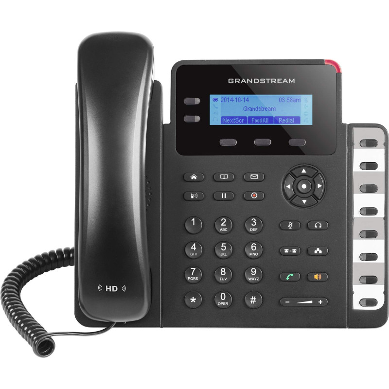 Grandstream GXP1628 Téléphone Filaire Noir