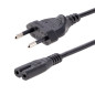 StarTech.com Câble d'alimentation pour Ordinateur Portable de 2m - Prise EU vers C7, 2,5A 250WG, 18AWG - Câble d'alimentation po StarTech.com Câble d'alimentation pour Ordinateur Portable de 2m - Prise EU vers C7, 2,5A 250WG, 18AWG - Câble d'alimentation po
