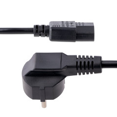 StarTech.com Cordon d'alimentation PC de 1m - Câble Alimentation, 18AWG, 10A 250V - Cordon d'alimentation pour Ordinateur Schuko