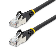 StarTech.com Câble Ethernet CAT6a 50cm - Low Smoke Zero Halogen (LSZH), 10 Gigabit 500MHz 100W PoE RJ45 S/FTP Cordon Réseau Snag