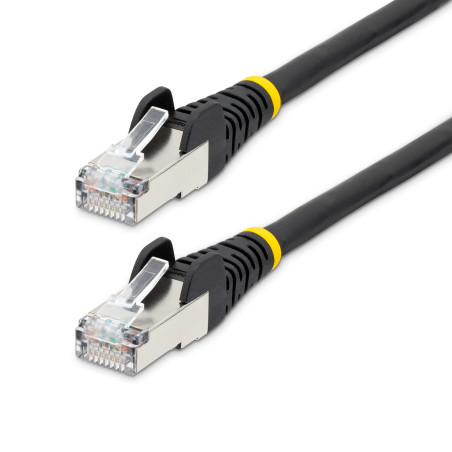 StarTech.com Câble Ethernet CAT6a 50cm - Low Smoke Zero Halogen (LSZH), 10 Gigabit 500MHz 100W PoE RJ45 S/FTP Cordon Réseau Snag