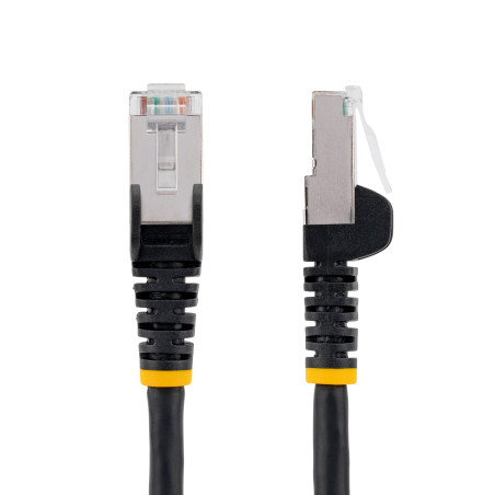 StarTech.com Câble Ethernet CAT6a 50cm - Low Smoke Zero Halogen (LSZH), 10 Gigabit 500MHz 100W PoE RJ45 S/FTP Cordon Réseau Snag