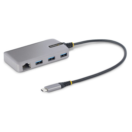 StarTech.com Hub USB-C à 3 Ports - 3x Ports USB-A, Gigabit Ethernet RJ45, USB 3.0 5Gbps, Alimentation par Bus - Hub USB Type-C a