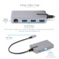 StarTech.com Hub USB-C à 3 Ports - 3x Ports USB-A, Gigabit Ethernet RJ45, USB 3.0 5Gbps, Alimentation par Bus - Hub USB Type-C a StarTech.com Hub USB-C à 3 Ports - 3x Ports USB-A, Gigabit Ethernet RJ45, USB 3.0 5Gbps, Alimentation par Bus - Hub USB Type-C a