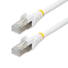 StarTech.com Câble Ethernet CAT6a 3m - Low Smoke Zero Halogen (LSZH), 10 Gigabit 500MHz 100W PoE RJ45 S/FTP Cordon Réseau Snagle