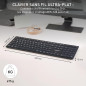 CHERRY KW 9100 SLIM, clavier au design sans fil, Disposition espagnole (QWERTY), Connexion au choix Bluetooth ou radio 2,4 GHz, CHERRY KW 9100 SLIM, clavier au design sans fil, Disposition espagnole (QWERTY), Connexion au choix Bluetooth ou radio 2,4 GHz,