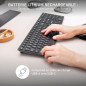 CHERRY KW 9100 SLIM, clavier au design sans fil, Disposition espagnole (QWERTY), Connexion au choix Bluetooth ou radio 2,4 GHz, CHERRY KW 9100 SLIM, clavier au design sans fil, Disposition espagnole (QWERTY), Connexion au choix Bluetooth ou radio 2,4 GHz,