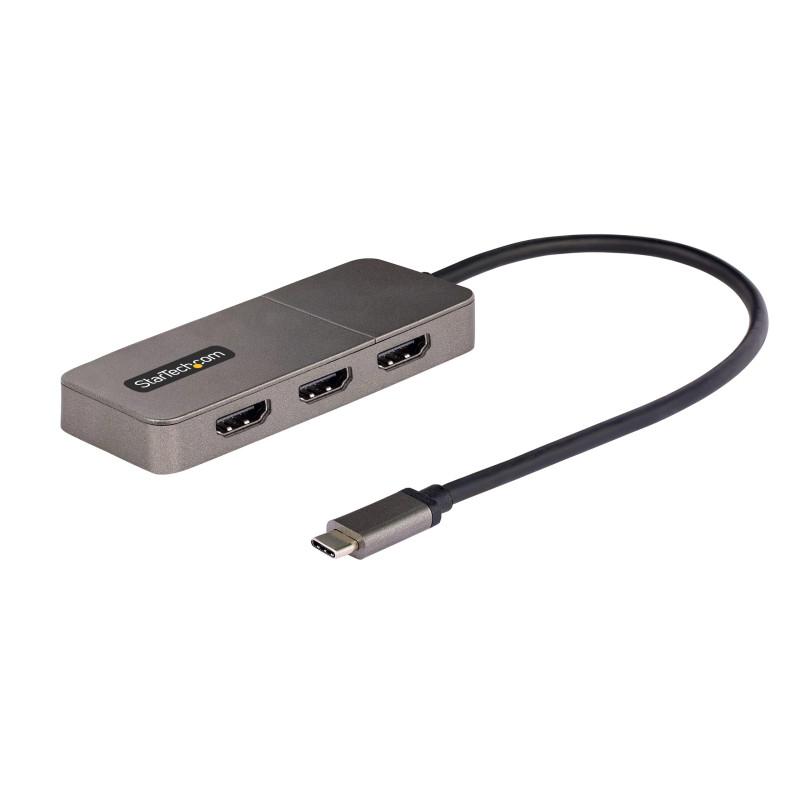 StarTech.com Hub USB-C MST à 3 Ports - Adaptateur Multi-Écrans USB C Vers 3X HDMI - Splitter Triple Jusqu'à 4K 60Hz Avec DP 1.4 StarTech.com Hub USB-C MST à 3 Ports - Adaptateur Multi-Écrans USB C Vers 3X HDMI - Splitter Triple Jusqu'à 4K 60Hz Avec DP 1.4