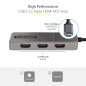 StarTech.com Hub USB-C MST à 3 Ports - Adaptateur Multi-Écrans USB C Vers 3X HDMI - Splitter Triple Jusqu'à 4K 60Hz Avec DP 1.4 StarTech.com Hub USB-C MST à 3 Ports - Adaptateur Multi-Écrans USB C Vers 3X HDMI - Splitter Triple Jusqu'à 4K 60Hz Avec DP 1.4