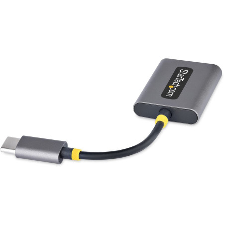 StarTech.com Adaptateur Casque USB-C - Splitter Audio, Double Casque USB Type C avec Entrée Micro, Adaptateur USB C vers Jack 3.
