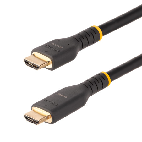 StarTech.COM Câble HDMI Actif de 7m avec Ethernet - HDMI 2.0 4K 60Hz UHD - Cordon HDMI Robuste avec Fibre Aramide - Câble HDMI H
