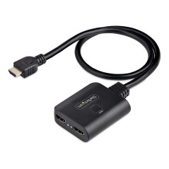 StarTech.COM Répartiteur HDMI 2 Ports - Vidéo HDMI 2.0 4K 60Hz - Répartiteur HDMI 4K 1 Entrée 2 Sorties - Splitter 1x2 Sortie HD