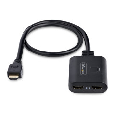 StarTech.COM Répartiteur HDMI 2 Ports - Vidéo HDMI 2.0 4K 60Hz - Répartiteur HDMI 4K 1 Entrée 2 Sorties - Splitter 1x2 Sortie HD