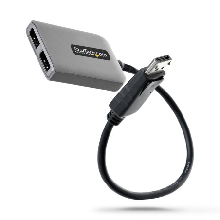 StarTech.com Répartiteur DisplayPort 1.4 pour Deux Moniteurs, Adaptateur DP vers 2x DP pour Plusieurs Moniteurs, Hub MST pour PC