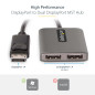 StarTech.com Répartiteur DisplayPort 1.4 pour Deux Moniteurs, Adaptateur DP vers 2x DP pour Plusieurs Moniteurs, Hub MST pour PC StarTech.com Répartiteur DisplayPort 1.4 pour Deux Moniteurs, Adaptateur DP vers 2x DP pour Plusieurs Moniteurs, Hub MST pour PC