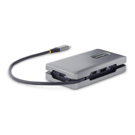 StarTech.com Adaptateur Multiport USB-C - 4K 60Hz HDMI/DP - Hub USB 3 Ports - 100W PD Pass-Through, GbE, Mini Station d'accueil