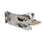 StarTech.com Carte Série PCI Express à 2 Ports - Carte d'Extension PCIe à RS232/DB9 - Adaptateur PCIe, UART 16C1050, Supports St StarTech.com Carte Série PCI Express à 2 Ports - Carte d'Extension PCIe à RS232/DB9 - Adaptateur PCIe, UART 16C1050, Supports St