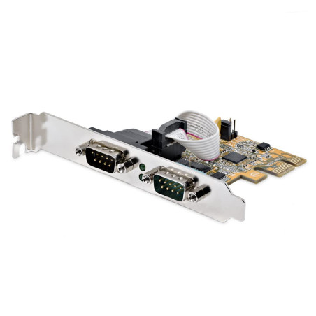 StarTech.com Carte Série PCI Express à 2 Ports - Carte d'Extension PCIe à RS232/DB9 - Adaptateur PCIe, UART 16C1050, Supports St