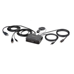 StarTech.COM C2-H46-UAC-CBL-KVM commutateur écran, Clavier et Souris Noir