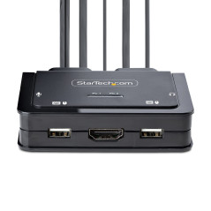 StarTech.COM C2-H46-UAC-CBL-KVM commutateur écran, Clavier et Souris Noir