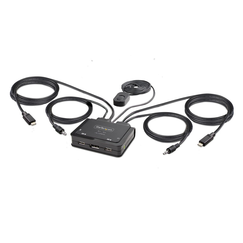 StarTech.COM C2-D46-UC2-CBL-KVM commutateur écran, Clavier et Souris Noir StarTech.COM C2-D46-UC2-CBL-KVM commutateur écran, Clavier et Souris Noir
