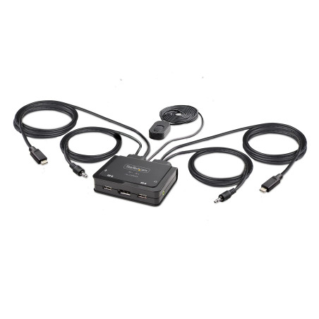 StarTech.COM C2-D46-UC2-CBL-KVM commutateur écran, Clavier et Souris Noir