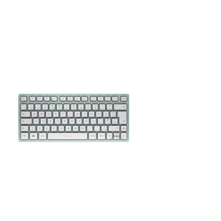 CHERRY KW 7100 MINI BT, Clavier compact multi-appareils avec trois canaux Bluetooth, Disposition UK (QWERTY), Design plat, étui