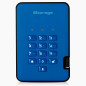 iStorage diskAshur2 HDD 500Go Bleu - Disque dur portable sécurisé - Protégé par mot de passe - Résistant à la poussière et à l'e iStorage diskAshur2 HDD 500Go Bleu - Disque dur portable sécurisé - Protégé par mot de passe - Résistant à la poussière et à l'e