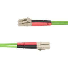 StarTech.com Câble Fibre Optique Multimode OM5 LC à LC (UPC) de 1m, Cordon/Jarretière/Connecteur Fibre Optique 50/125µm Duplex L